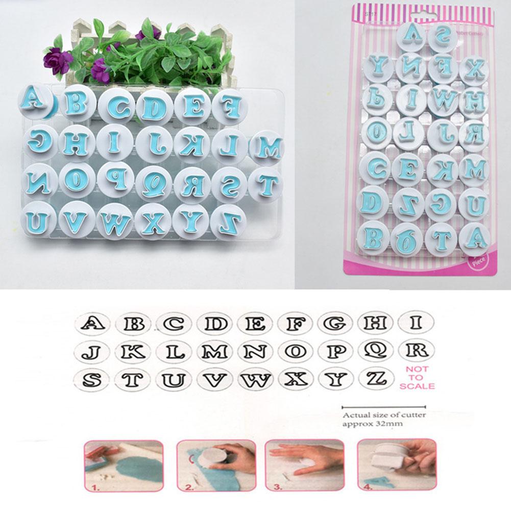 DIY Capital Letters/Numbers Shape Mold for Fondant Cream Mousse Cake Tools