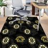 1PC Boston Bruins Non-Slip Floor Carpet Compatible for Office&Living Room&Bedroom&Dining Room - Flat - Weave Machine-S0399