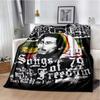 Bob Marley Music Throws Blanket for Kid Couch Sofa Travel Home Picnic Hiking Bed Beding Super Soft Flannel Blanket Birthday Gift