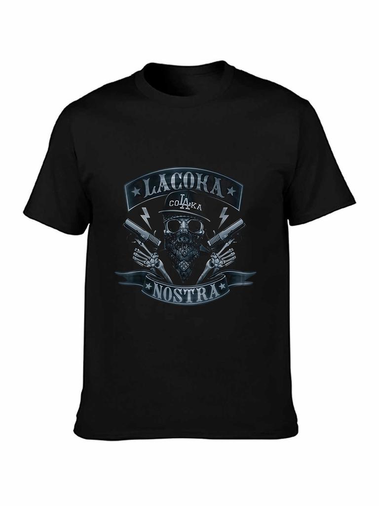 Lacoka Nostra Skull Guns T-shirt