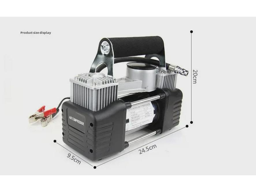 Portable 12V High-Power Dual-Bar Car Tire Air Pump