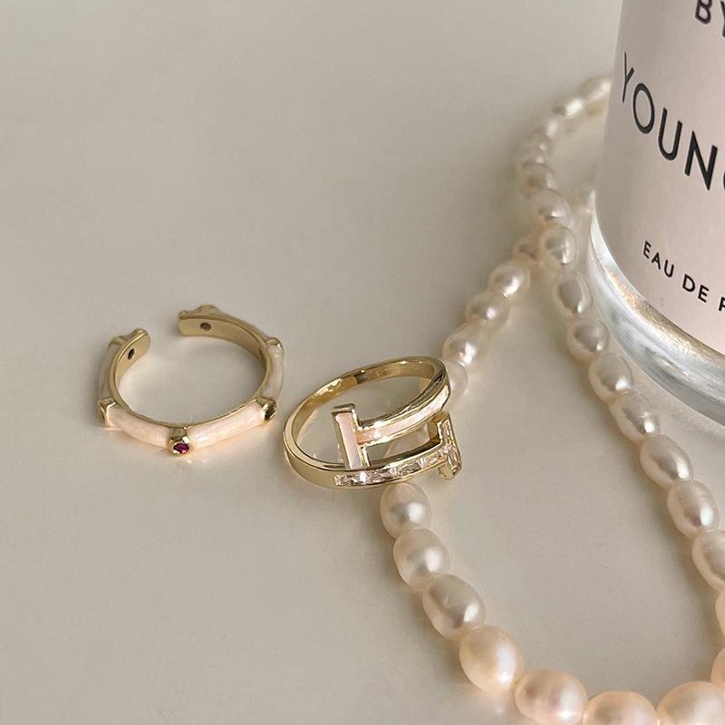 Ring Sophisticated Copper In Unique Geometric Form Ideal For Stylish Accessories Womens