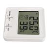 Thermometer Hygrometer Temperature Humidity Meter Digital Display Electric Clock for Home