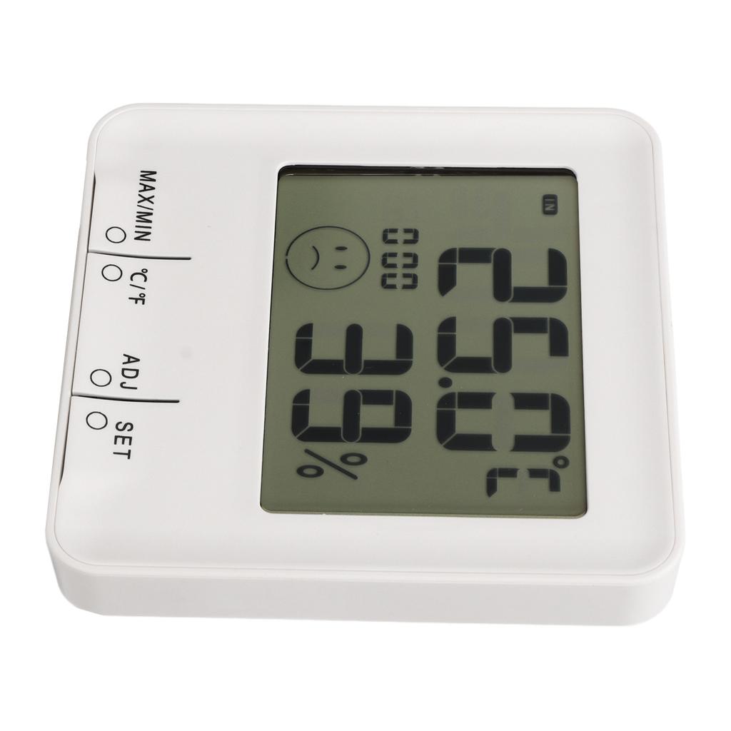 Thermometer Hygrometer Temperature Humidity Meter Digital Display Electric Clock for Home