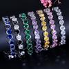 Mehrfarbig optional, Zirkonarmband, Beliebtes Schmuckarmband Handschmuck