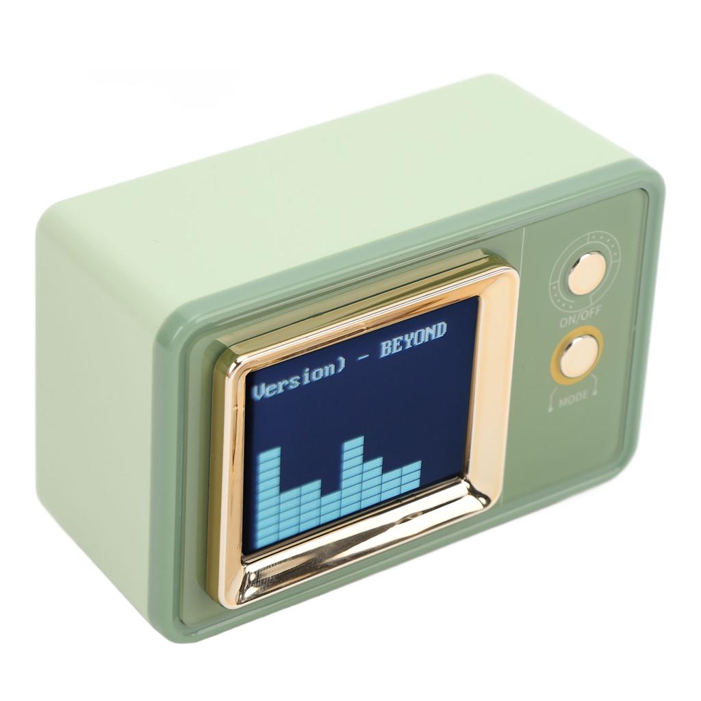 Compact BT Speaker Dynamic Scene Lyrics Desktop Clock Calendar Projection Screen Speaker for Daily
