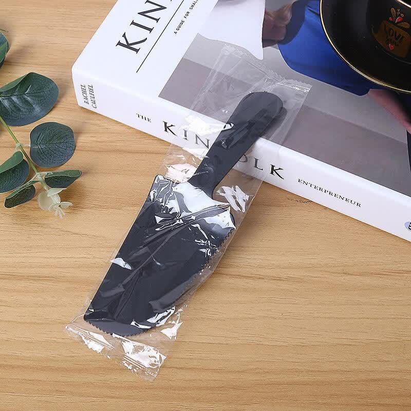 Youluo Thickened Disposable Plastic Serrated Cake Knife