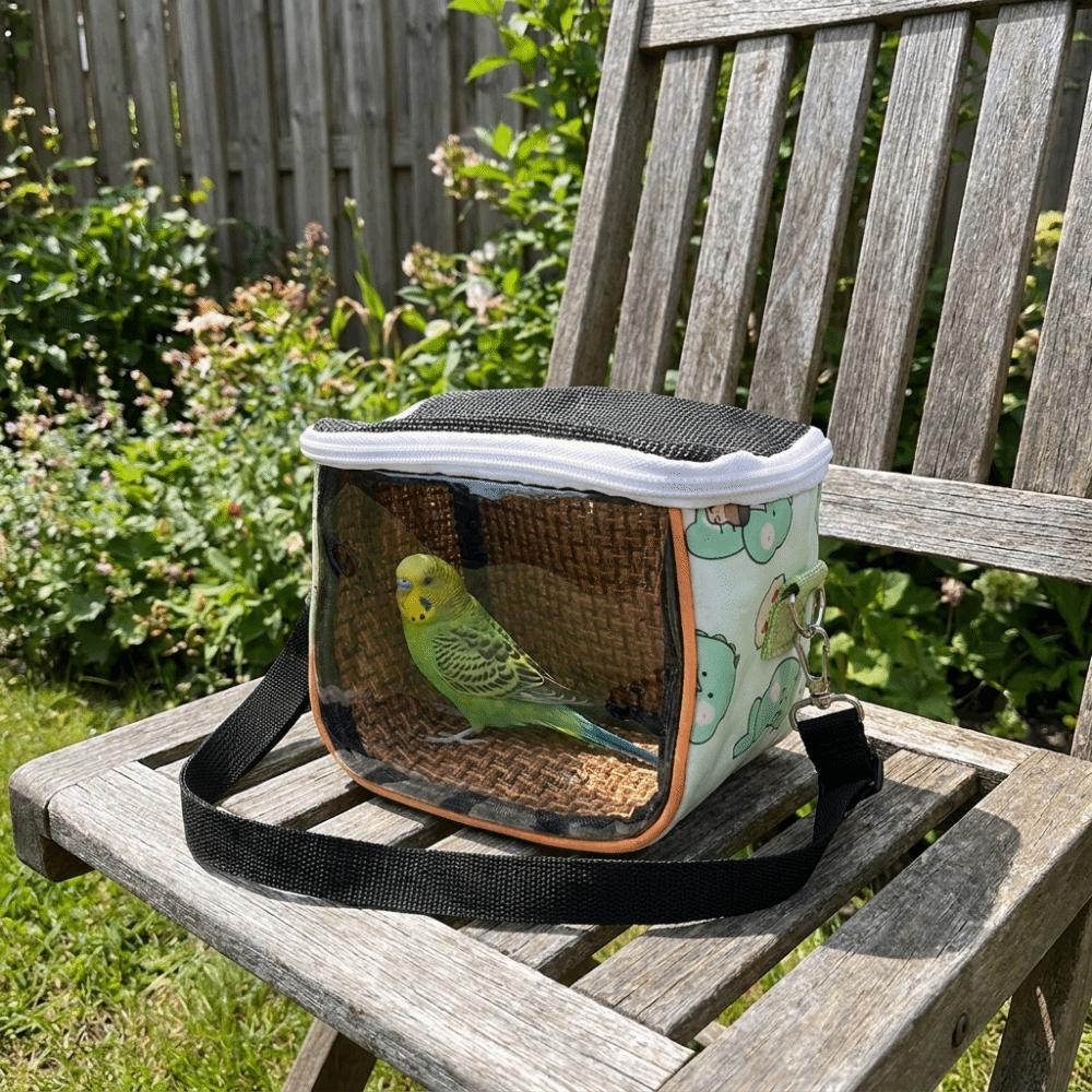 Breathable Pet Travel Bag Transparent View Lizard Outdoor Bag Portable Pet Bird Cage Outdoor Use