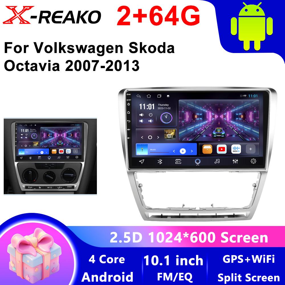 10.1"Android 13 Autoradio For Vw SKODA Octavia 2 A5 2008-2013 Multimedia Player Car Radio Stereo GPS Navi Carplay 2din Head Unit