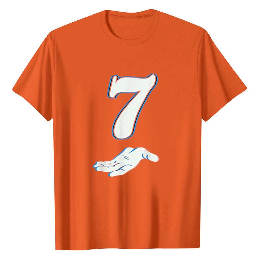 Ladies' Digital Printed Casual Round Neck Short Sleeved Top