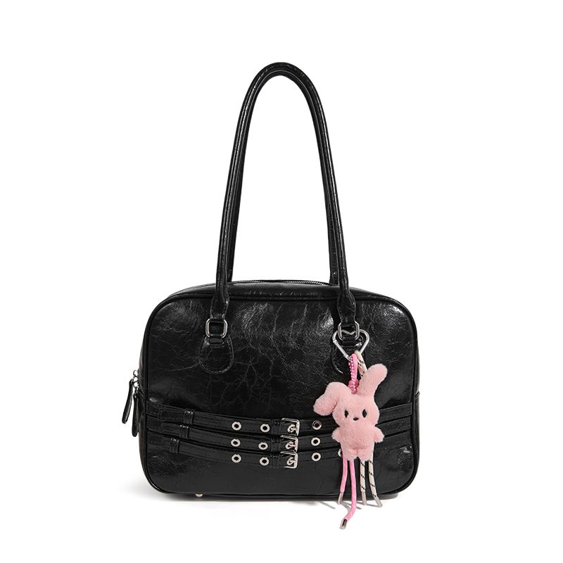 

Non-Object Retro Women s Work Toast Boston Bag Upgraded Black