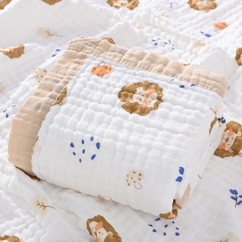 Class A Newborn Bath Towel - Pure Cotton, 6-Layer Gauze, Quick-Dry, Highly Absorbent