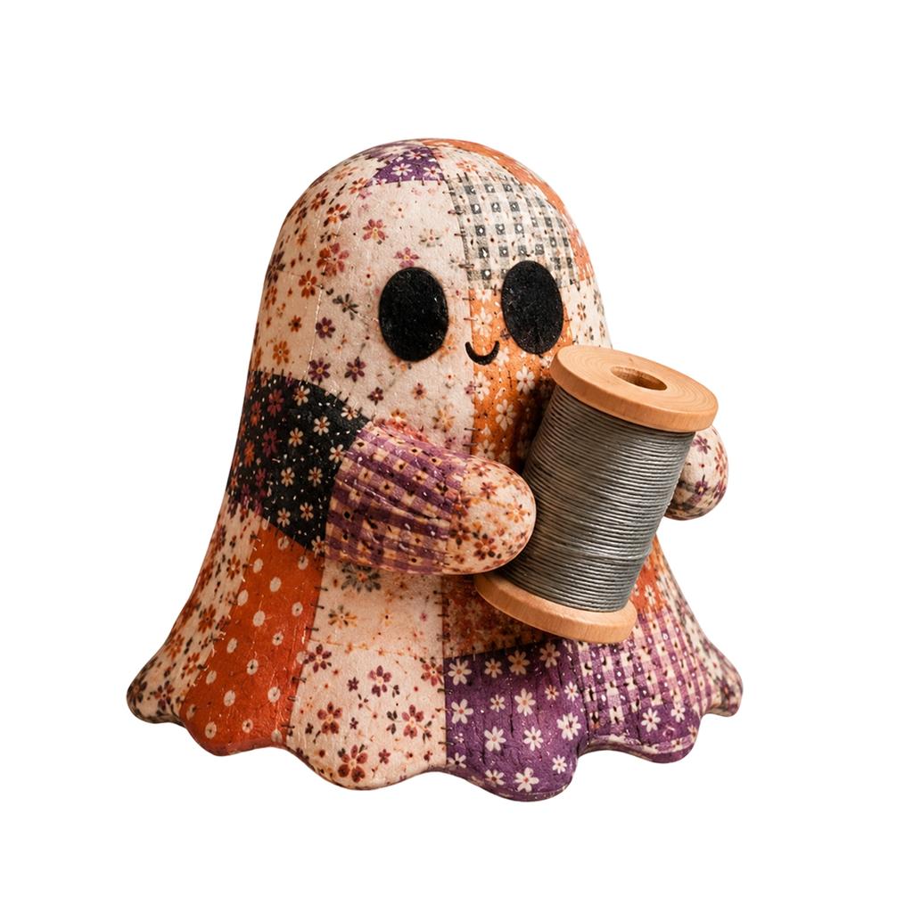 Patchwork DIY Sewing Kit with Fabric for Halloween Crafts