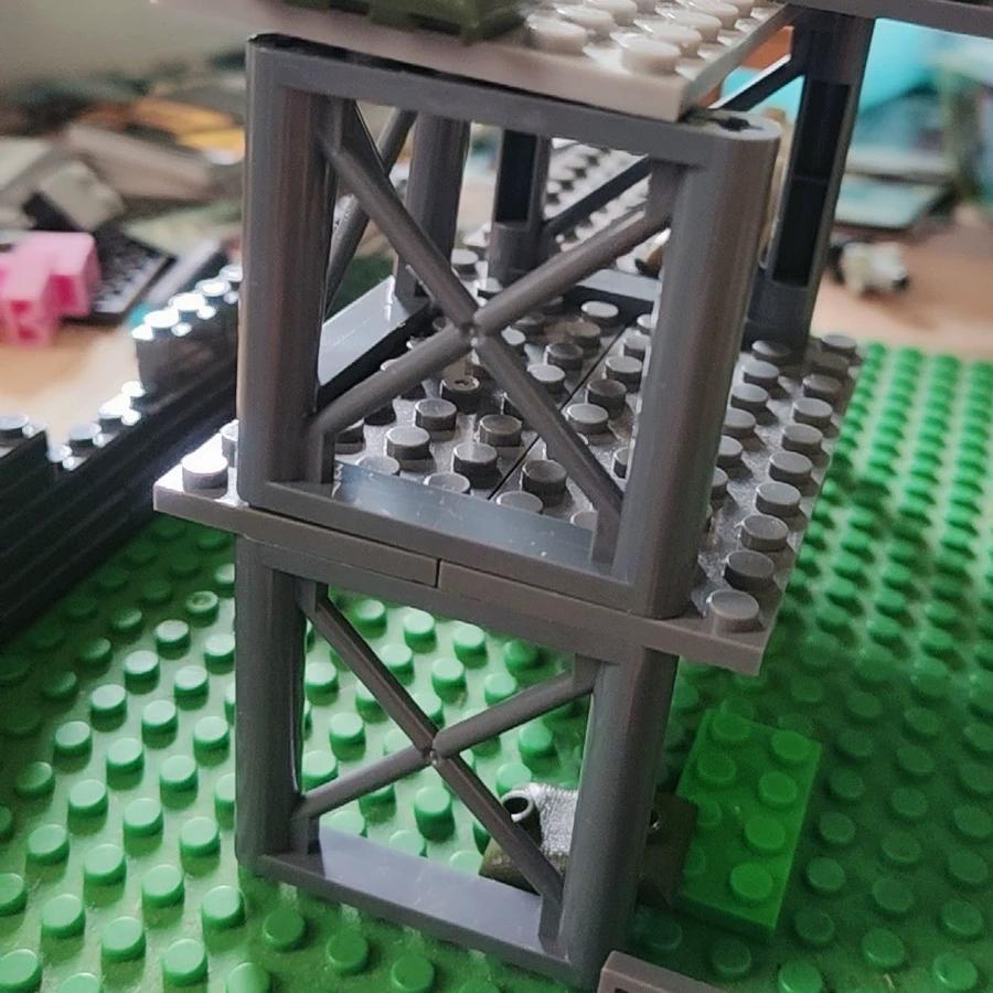 6 ks Stavební kostka 6x6 bodů Podpůrný rám Sloup stěny Stěnový panel Cihla Vzdělávací hračky Částice Kompatibilní s 64448