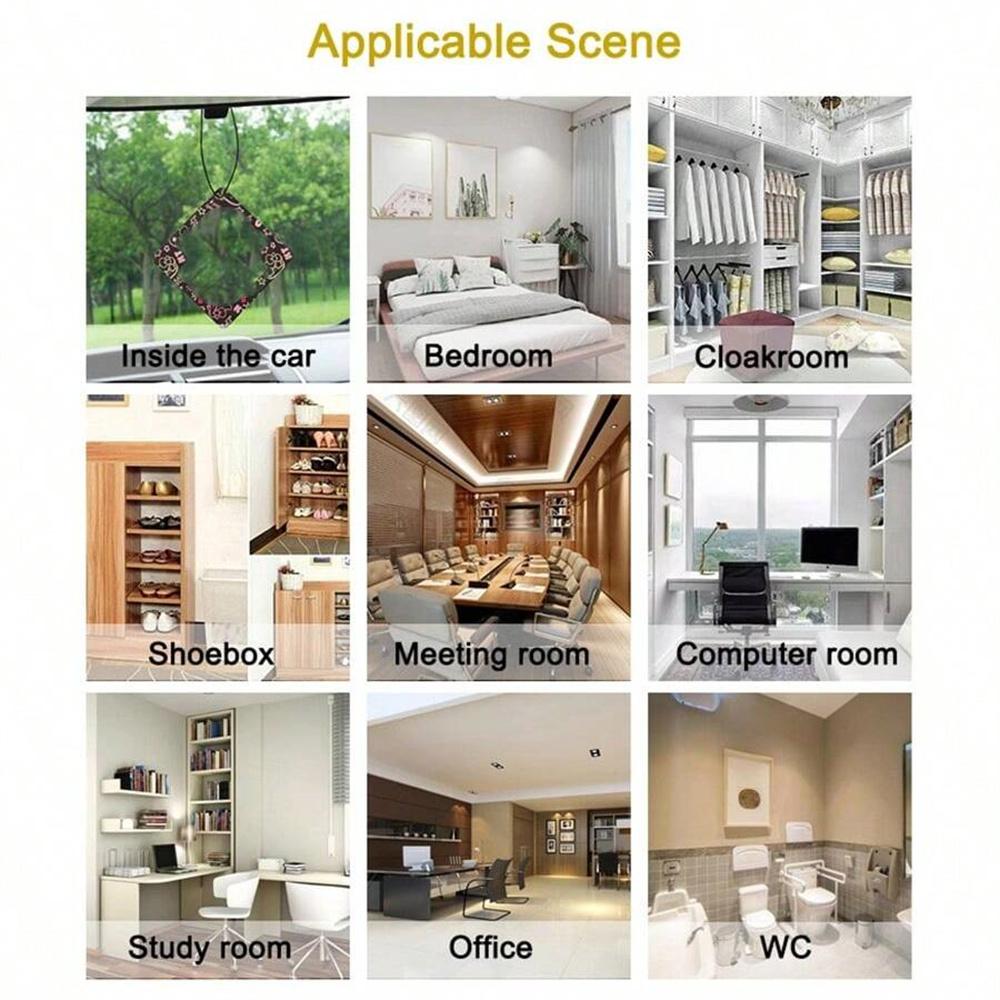 6/24pcs Leaf Shape Car Air Fresheners Natural Scented Tea Paper Tablets for Auto Interior Mirror Hanging Fragrance Accessories