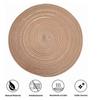 6pcs Round Placemats Slip Proof Prevent Scalding Insulation Decorative Woven Table Mats for Home