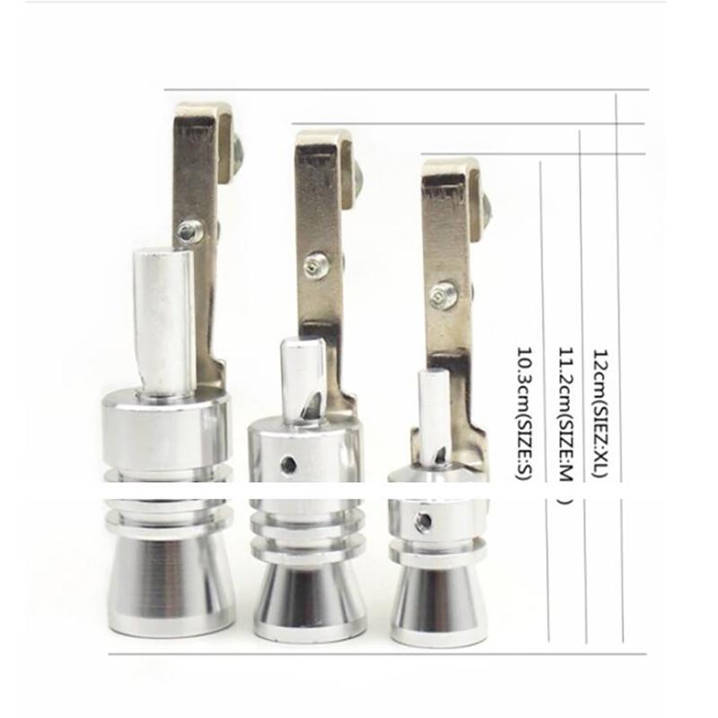 Motorbike Car Exhaust Fake Turbo Whistle Pipe Sound Muffler Blow Off Valve Universal Simulator Whistler