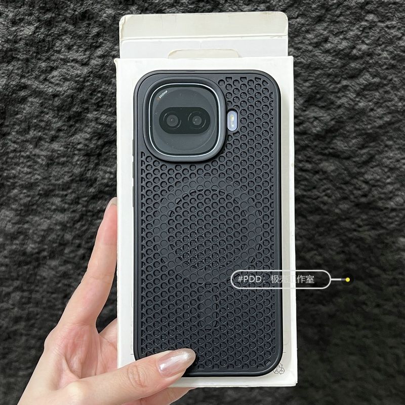 For Vivo iQOO 15R iQOO Z11 Turbo Case Magnetic Honeycomb Hole Heat Dissipation PC Silicone Skin Feel Cover Non-Slip Bumper