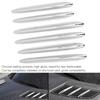KIMISS 6pcs Chrome Stripe Vent Grille Trim, Car Engine Hood Vent Grille Cover Trim Parts For R172 SLK 2011-2019