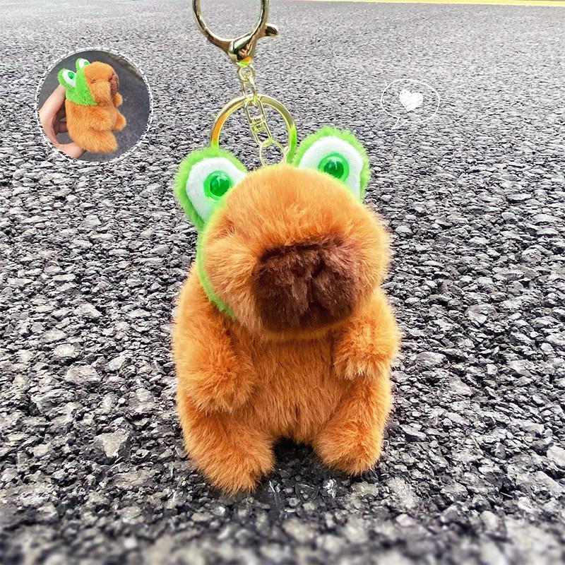 Animal Frog Headband Capybara Plush Keyring Pendant For Gift And Accessories