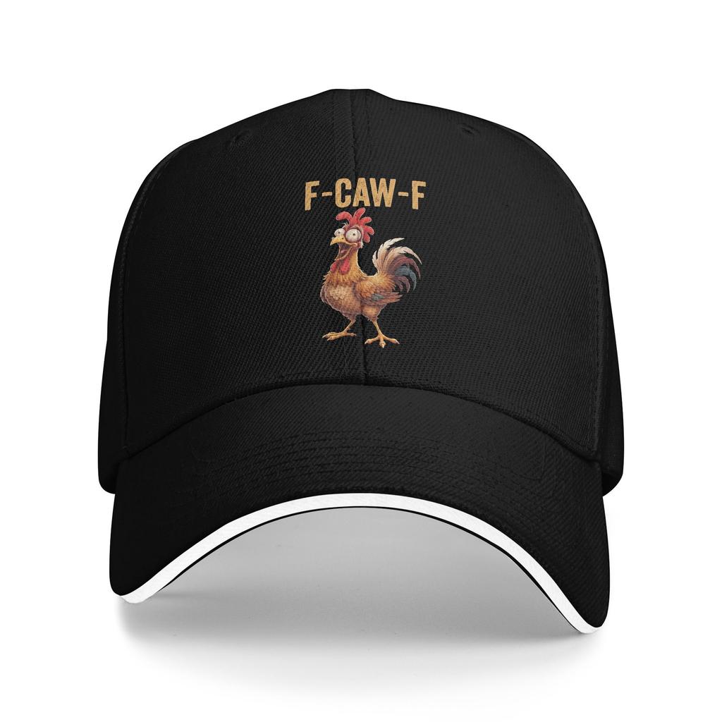 F-CAW-F Meme Chicken Rooster Sun Baseball Cap  Summer Casual Trucker Hat For Men Women Outdoor Gym Baseball Caps