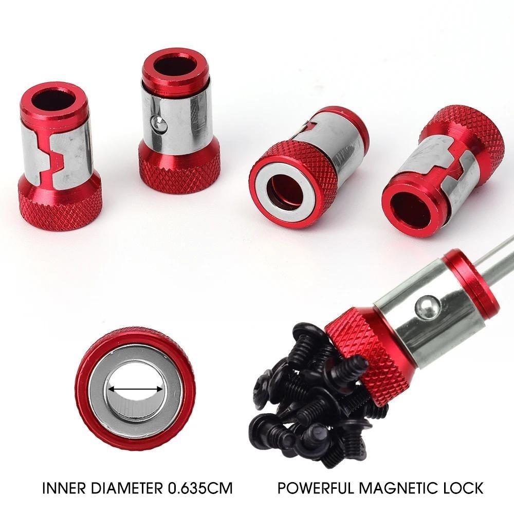 6/1 buc. Inel magnetic Cross Phillips Suport pentru biți pentru șurubelniță Magnetizator puternic Instrument electric universal Accesorii Phillips electrice