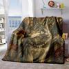 2026 New Arrivals 1pc Gift Blanket for Brother Vintage Indian Totem Wolf Soft Blanket Flannel Blanket for Couch Sofa Office Bed Camping Travel, Multi-