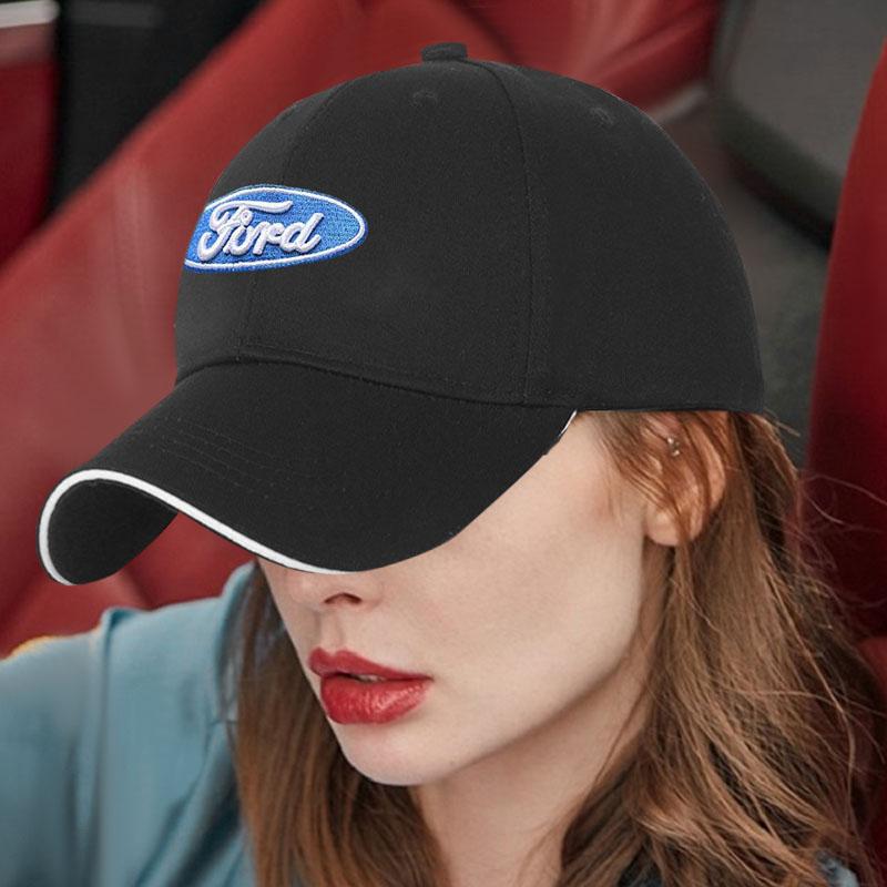 Șapcă de Baseball cu Logo Auto, Sporturi în Aer Liber, Pălărie de Soare, Cadou, Accesorii Auto Pentru Ford Focus Mondeo MK1 MK2 MK4 MK3 Fiesta ST Line Kugo Transit Escape Fusion