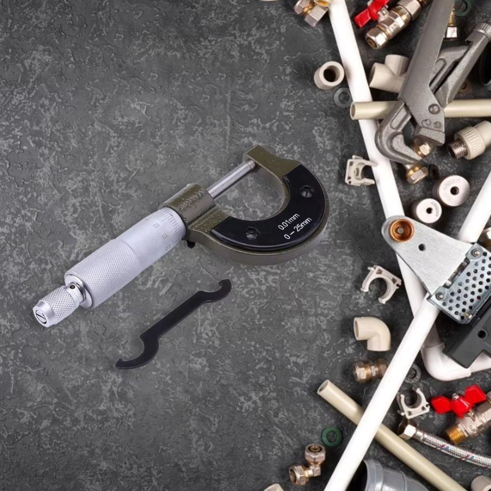 0-25mm Outside Micrometers Carbon Steel Precision Micro Meter  Precision Engineering