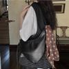 Retro Soft Leather Croissant Bag Women's New Niche Lazy Wind Dumpling Bag Large Capacity Shoulder Messenger Bag