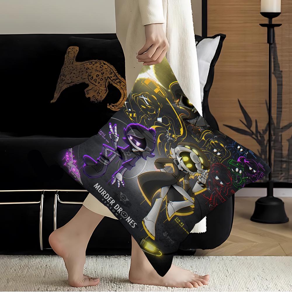 M-Murder Drones Cushion Cover Decorative Pillow Sofa Home Decor Case Pillow Cases