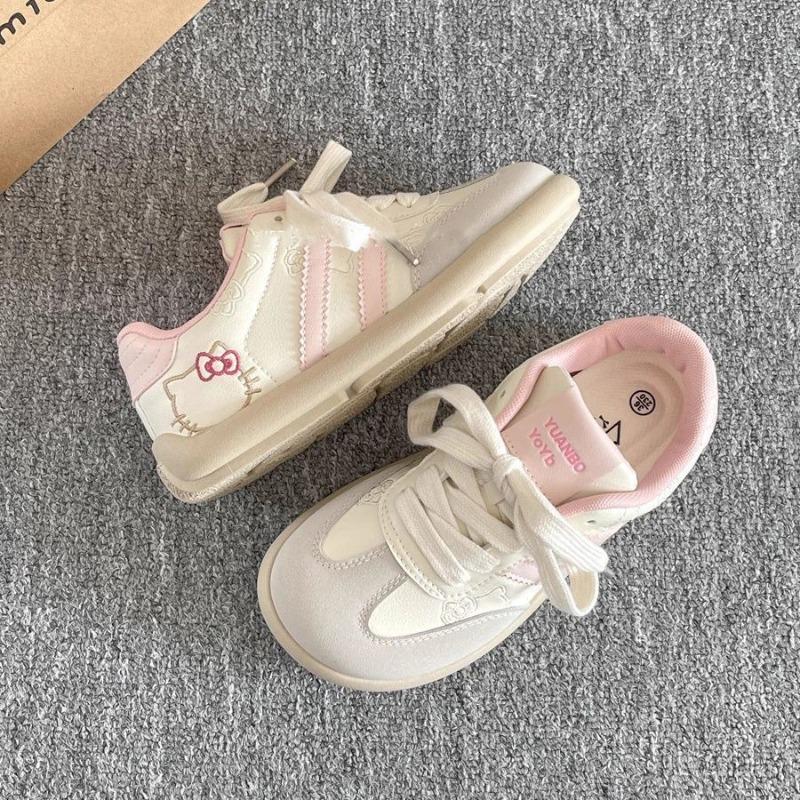 Sports Board Shoes Women's Shoes Spring New Versatile Niche Shoes Platform White Shoes Cute Pink