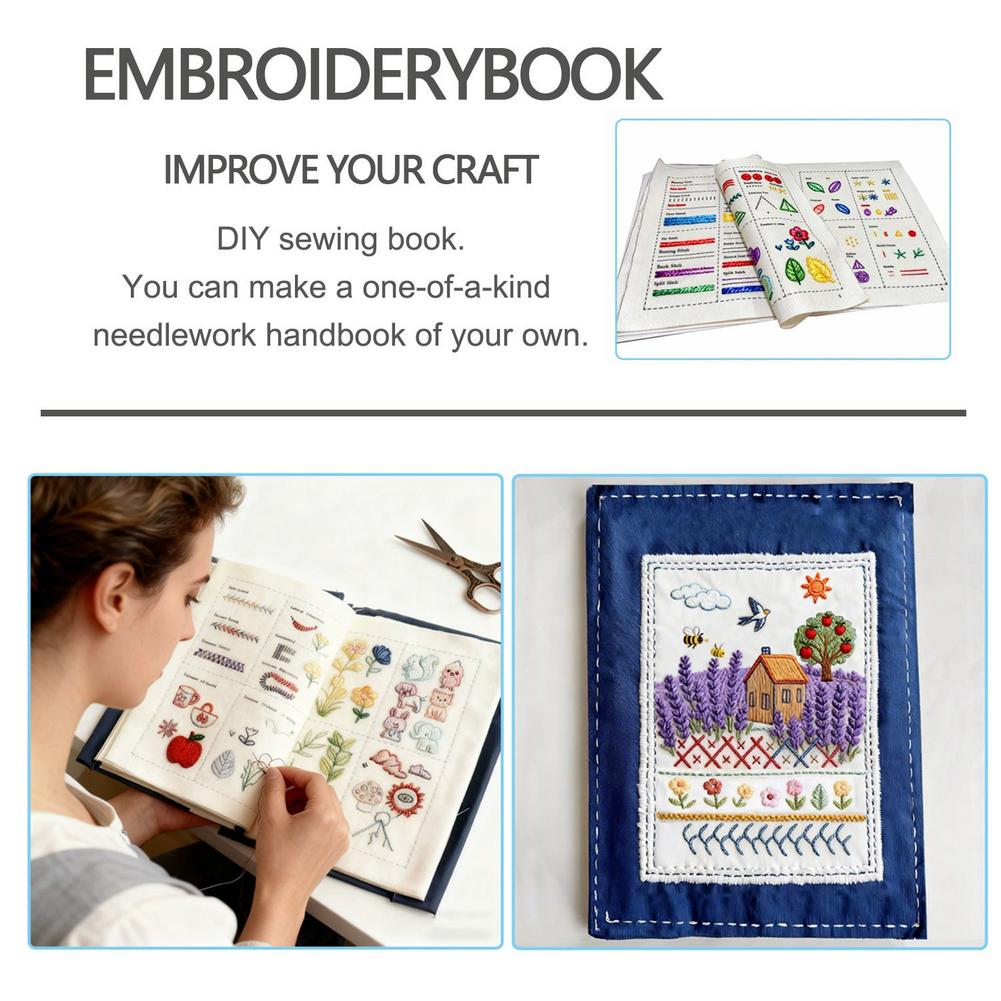 Creatief doe-het-zelf Stekenboek Handgemaakte Borduursteek Boeken Naaiboeck Borduur Naaikit Met Patronen Boek Voor Beginners