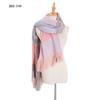 Autumn and Winter Polyester Circle Sand Plaid Scarf Women's Warm Fringed Scarf Shawl