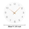 Wall Clock Wooden Modern Decorative Clock for Dining Room Bedroom Home Decor