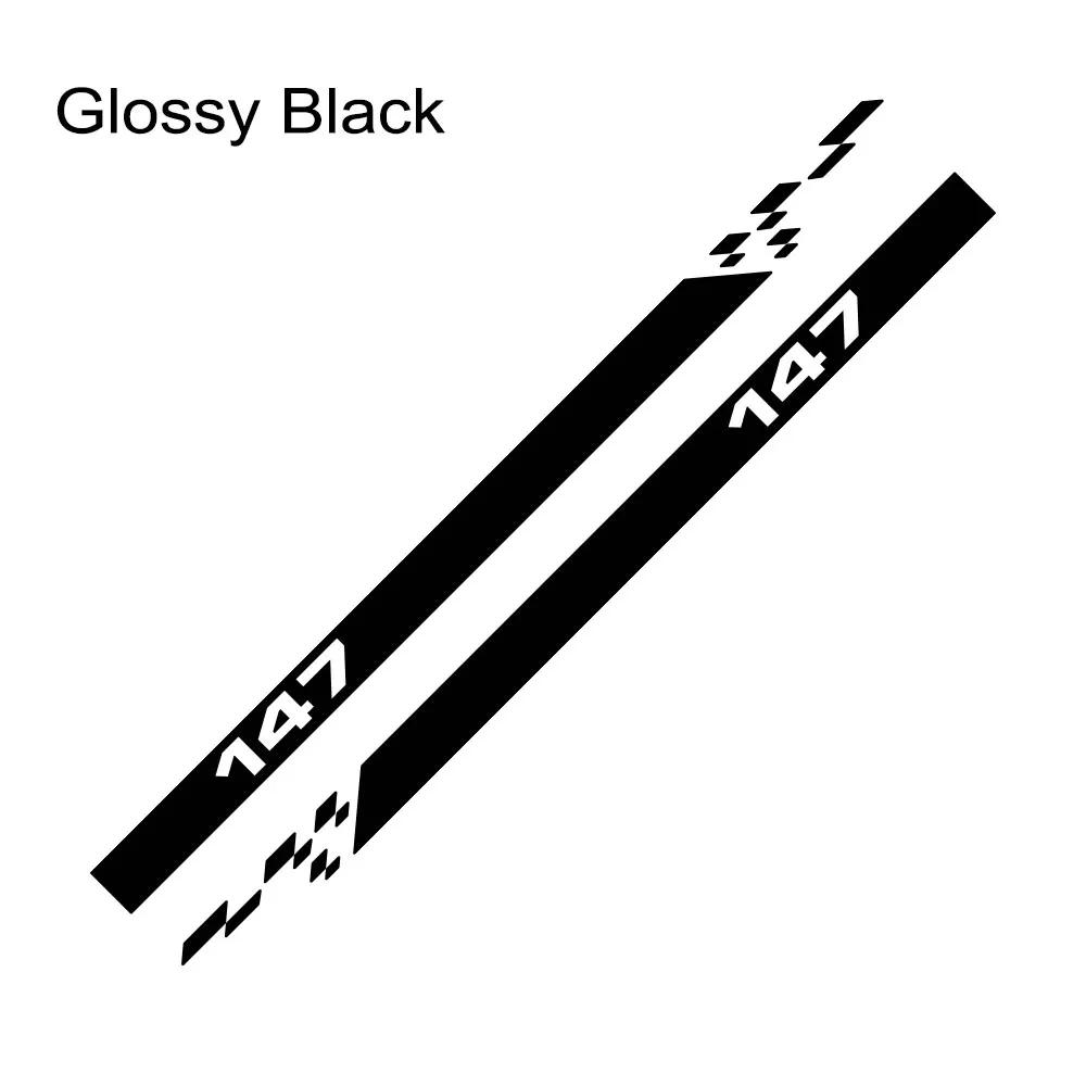 

2Pcs Car Door Side Decals For Alfa Romeo 147 V6 I4 3.2 Gta Vinyl Film Long Strip Decals Facelift Auto Tuning Accessories