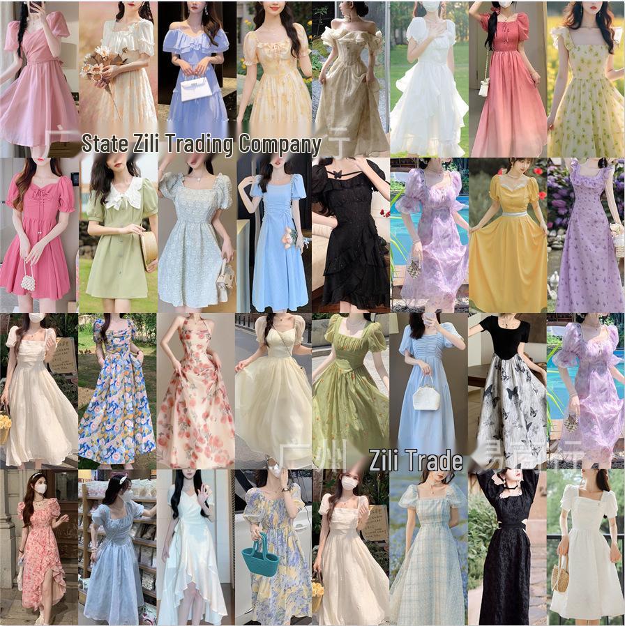 

New French Sweet Girl Style Slimming Fairy Net Yarn Dress Various sizes