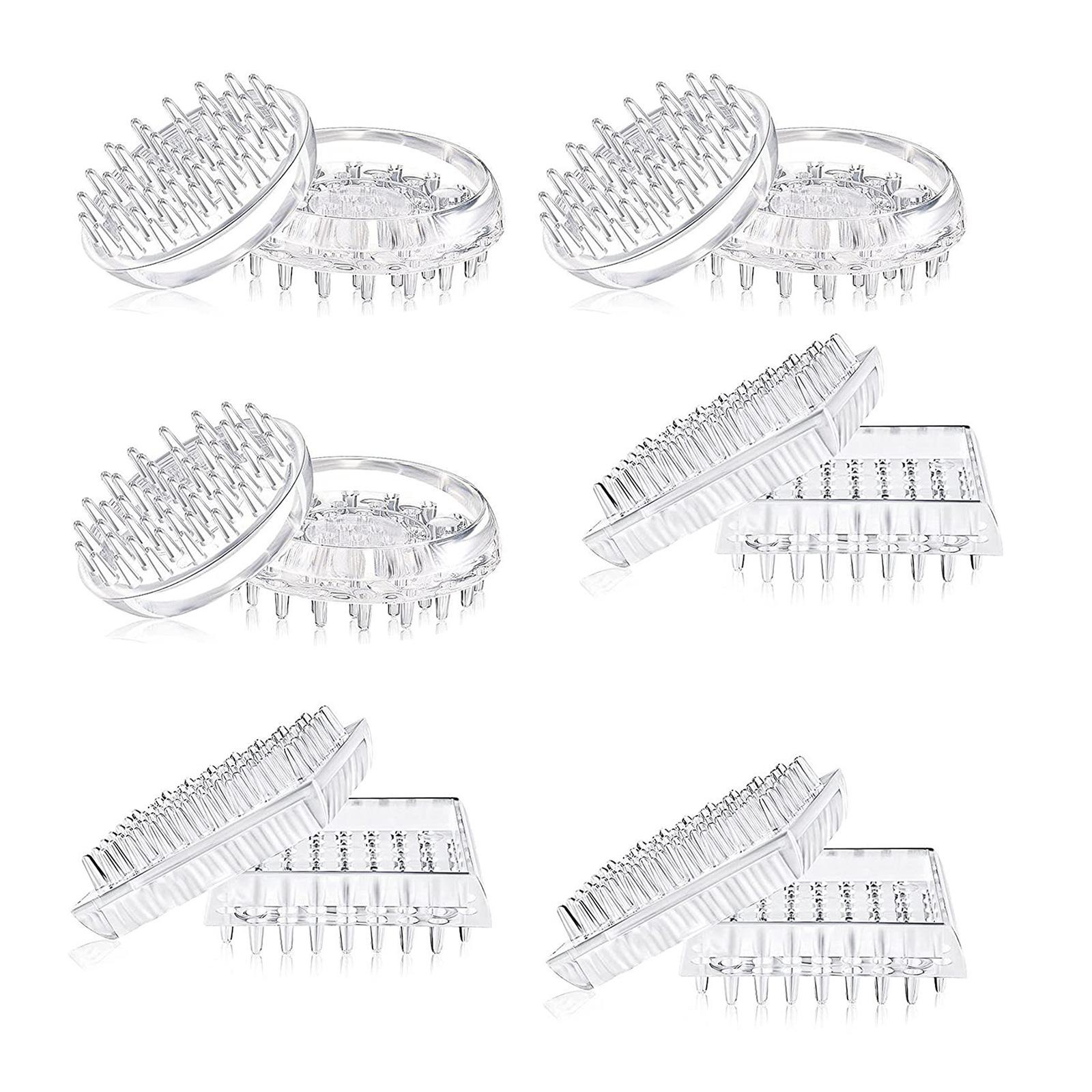 

12/16Pcs Furniture Leg Carpet Protectors Spiked Furniture Caster Cups Clear Plastic Chair Leg Covers Easy to Install C