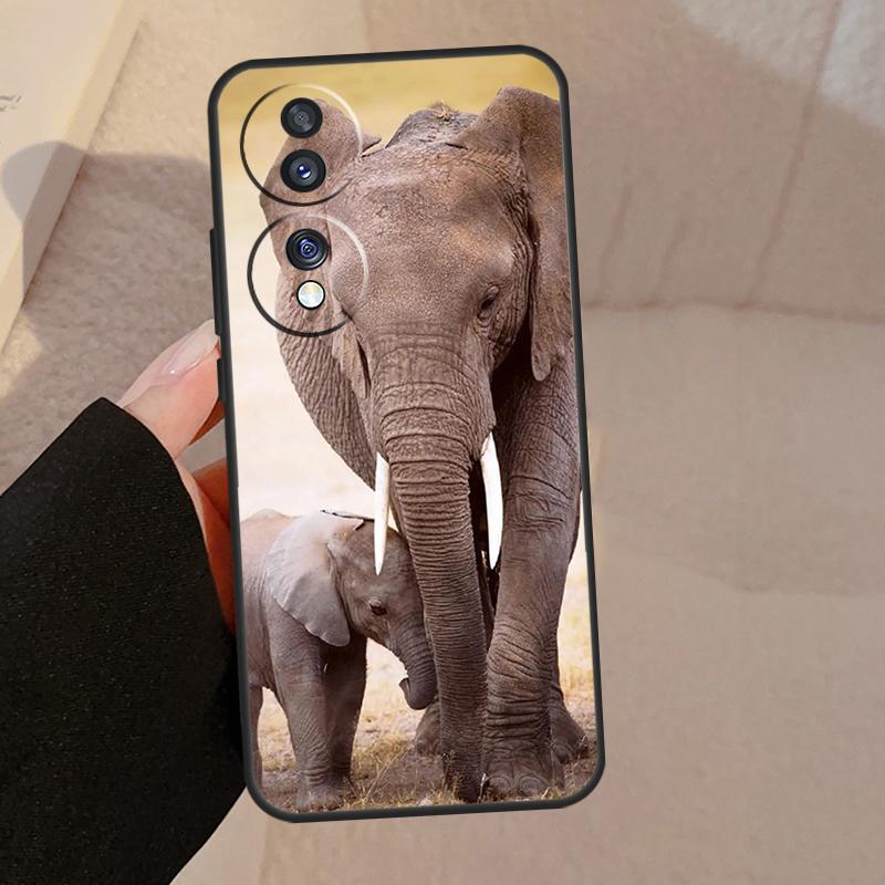 Elephant Baby Nature For Honor Magic 7 6 5 Lite V5 Case For Honor 400 Pro 200 50 70 90 X8a X8b X9a X9b X9c Cover