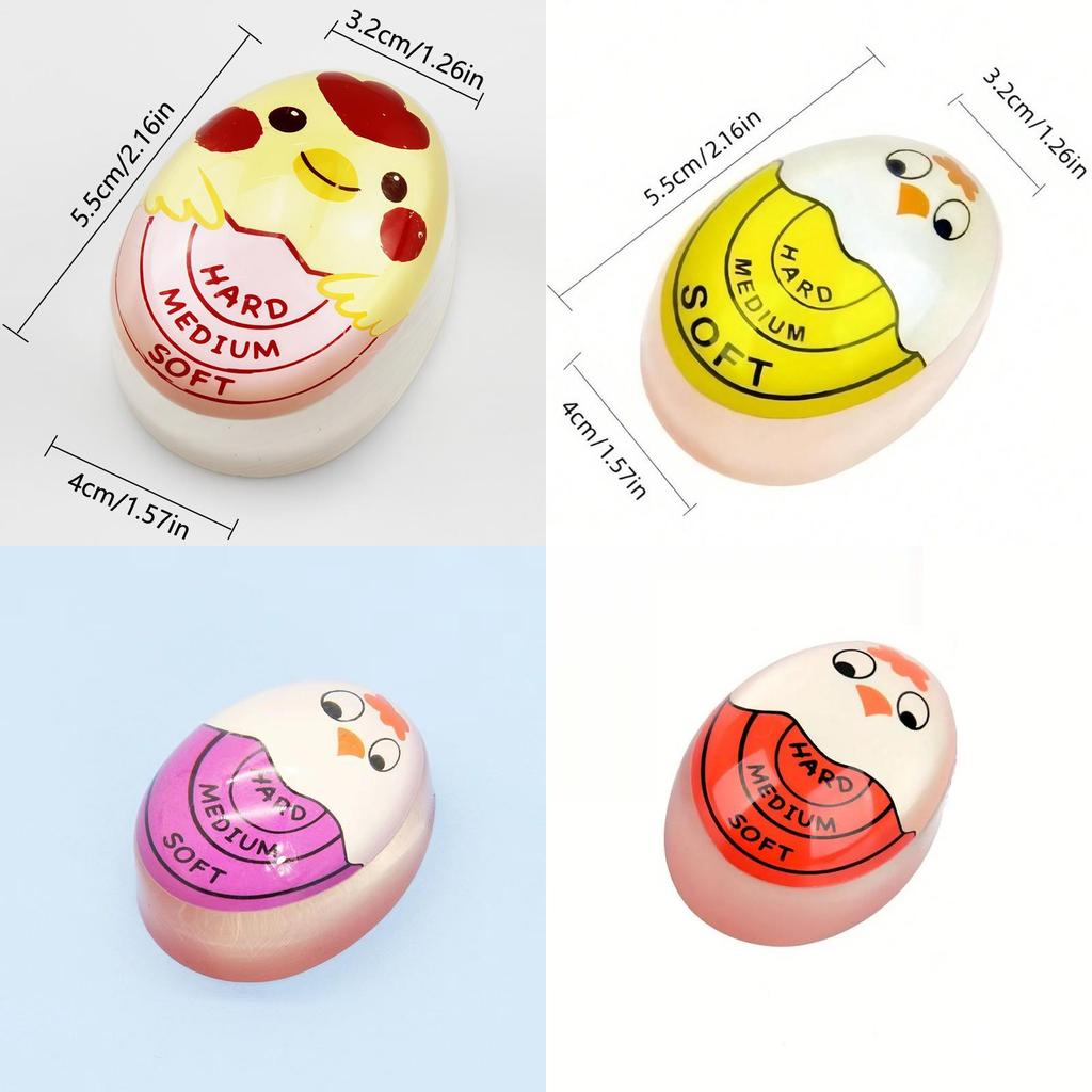 Creative Egg Timer With Color Changing Indicator For Soft Boiled Eggs In Kitchen Cooking