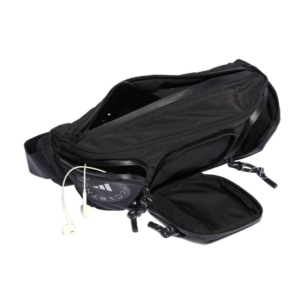 New Adidas Stella McCartney Collaboration Polyester One Shoulder Crossbody Fanny Pack Regular Women's Black HS3383