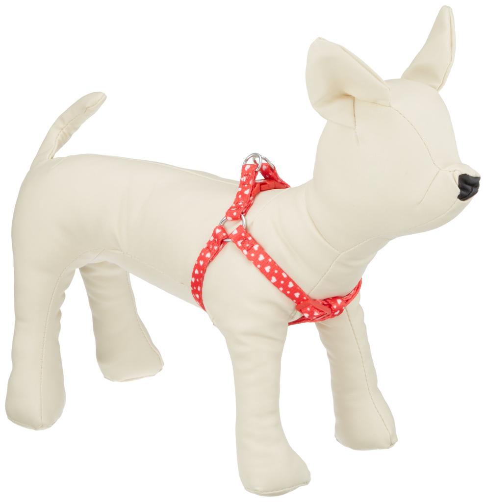 Petio ARFashion Heart Dot for Mini Size XS Harness, Red, Dogs,