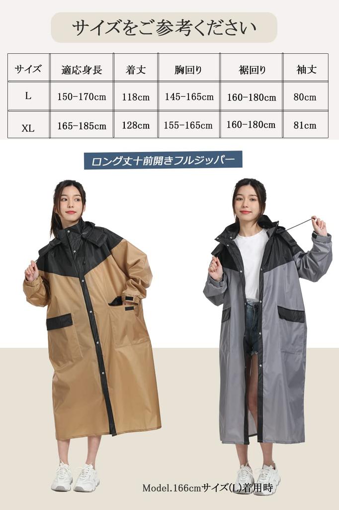 YICHIKA Raincoat for Men and Stylish Compatible with Rain Poncho for Heavy Rainy Season Disaster Preparedness Reflective Includes Storage Easy To