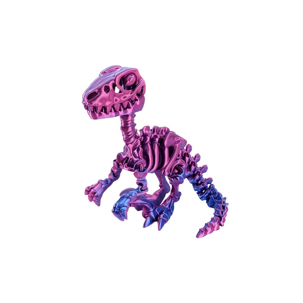 3D Printed Dragon Velociraptor Skeleton Ornament, Realistic Dragon, Fun And Trendy Printed Toy Dragon