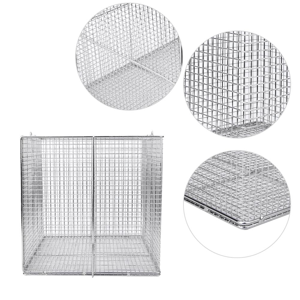 Stainless Steel Instrument Sterilization Basket Case Lab Supplies with Handle