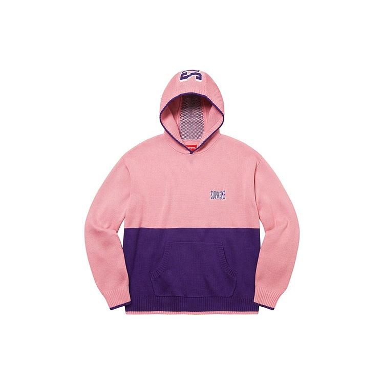 Supreme 2-Tone Hooded Sweater 'Black White' Men's SUP-FW21-226