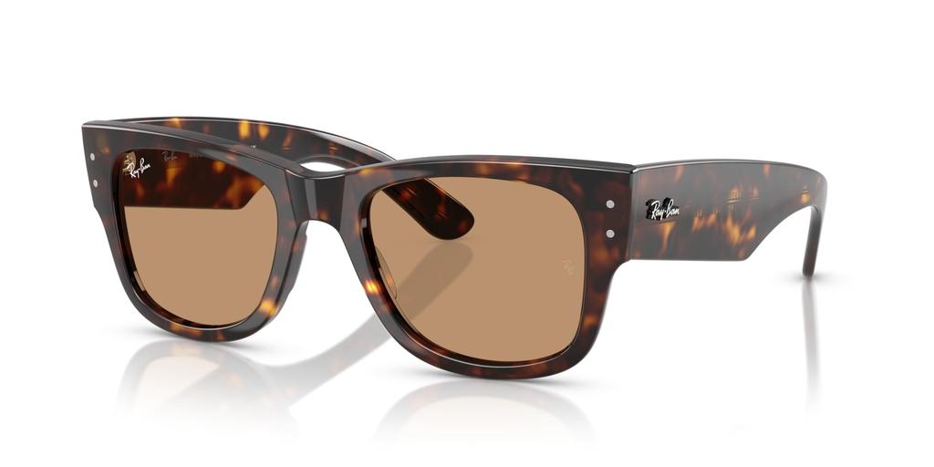 Wayfarer Mega Havana Brown Sunglasses 0RB0840SF Polarized [Ray-Ban] 902/5352
