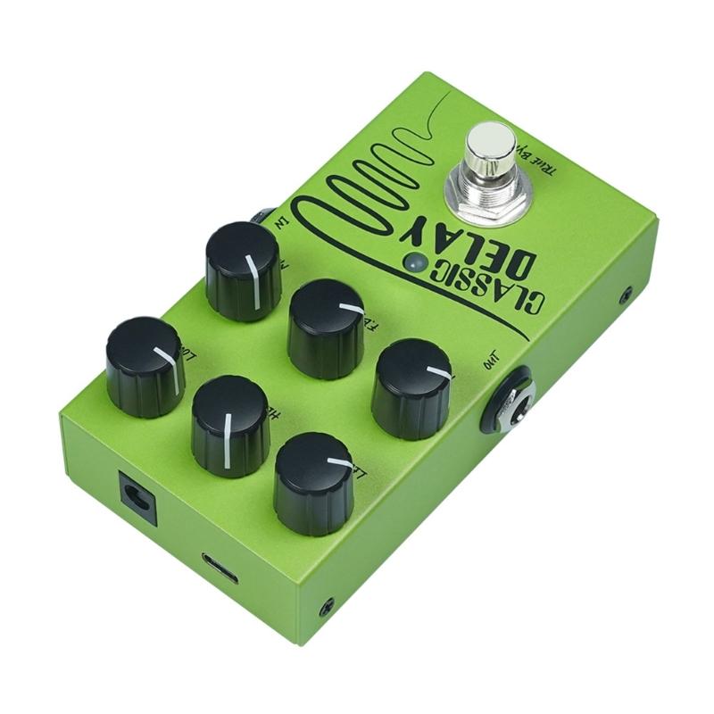 Small Delay Effect Pedal Guitar Amplifier Simulation Pedal Distortion Pedal for Guitarists and Music Creators