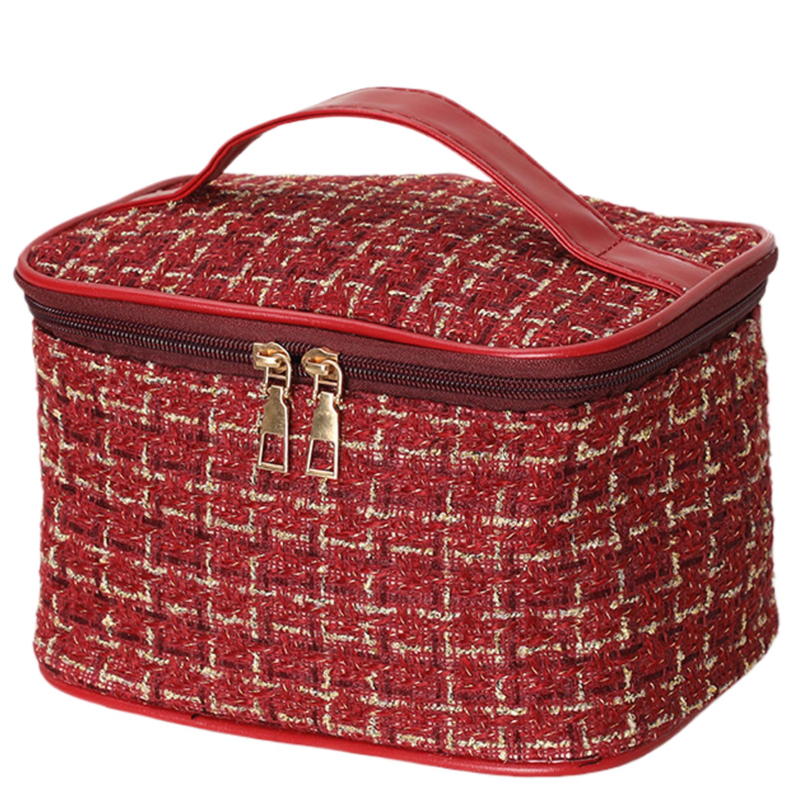 

Gevlonecirly Косметичка большой вместимости с широким популярным многофункциональным макияжем Стильная дорожная косметичка для портативной и легкой переноски рта,