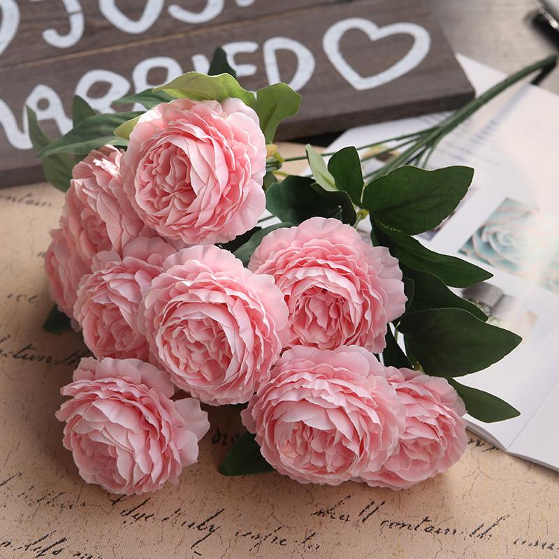 

Wedding Silk Rose Flower Wall Decor With Premium Fabric For Outdoor Celebrations Deep Pink
